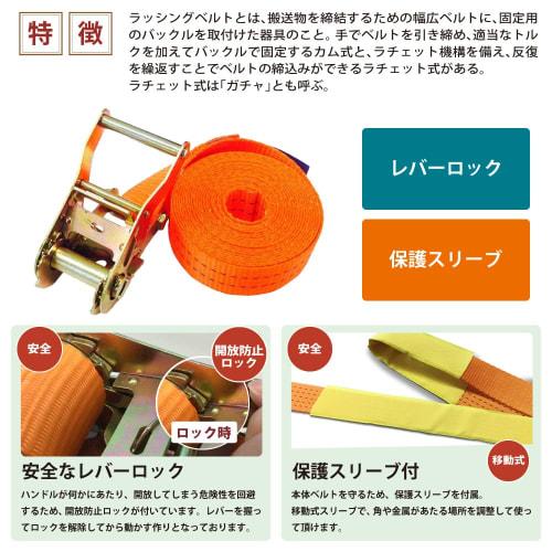 Best Answer Endless Lashing Belts, 1500kg Breaking Load, 35mm Belt Width, Ratchet, Transport, Secures Load, Prevents Load from Shifting, Set of 2, 5m