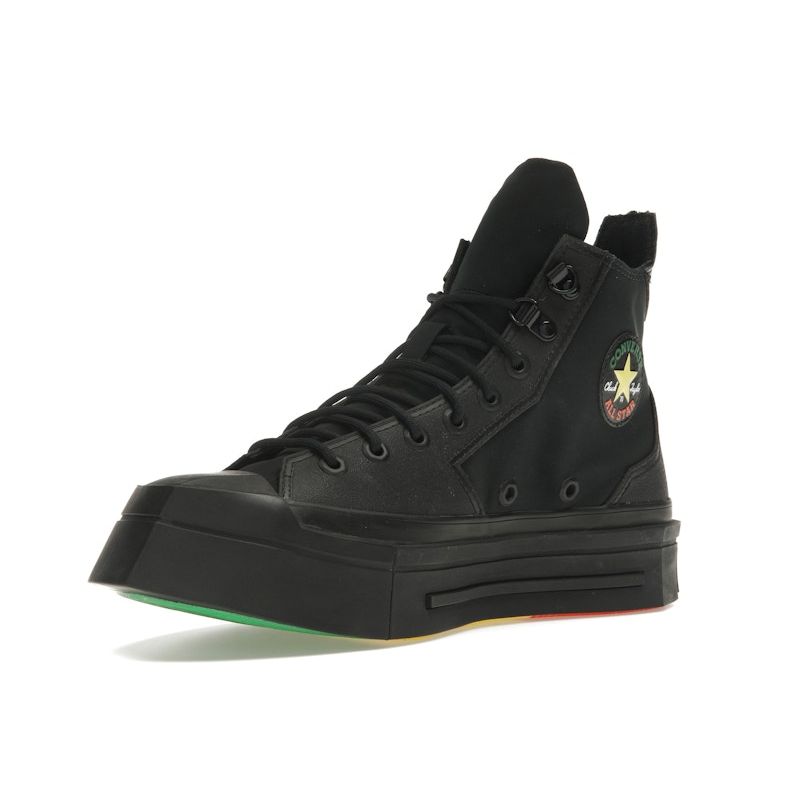 Converse Daily Paper X Chuck 70 De Luxe Squared High Pan-African Unisex Sneakers Black A12140C