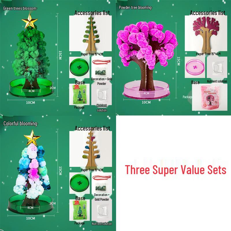 Magic Water Crystal Christmas Tree Blossom