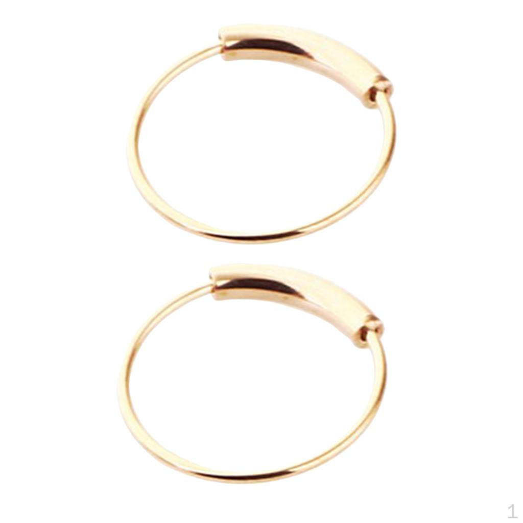 2 Pieces Solid Stainless Steel Nose Ring Studs 6mm 8mm 10mm