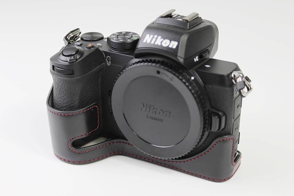 SIUTATDSH Camera PU for Nikon with Camera Tripod and Battery Replacement Included Case, Leather, Z50/Z30, Holder, Shockproof, Shockproof, Portable,