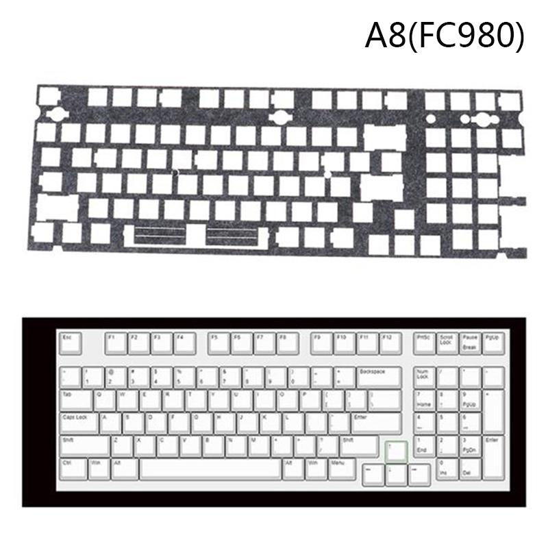 Foglio smorzatore di rumore per interruttore, cuscinetto morbido, spugna di schiuma per tastiera meccanica