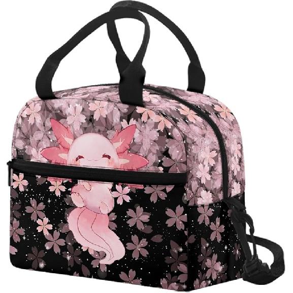 Kawaii Erdbeer-Katze Lunchtasche für Mädchen Kinder 8-10 10-12 Isoliert Lunchbox Tragbar Kühlbox Lunchbag Tragetasche Handtasche Mahlzeitenvorbereitung Organizer Arbeit Schule