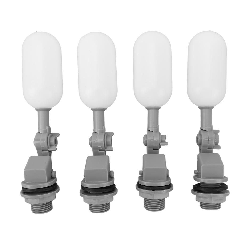 4PCS Float Ball Valve DN15 1/2 Inch ABS PE Water Tank Humidifier Mini Float Valve with Adjustable