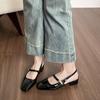 Weiwei Girl 325-3 Women's Nude Backless Summer Sandals - Comfortable Mary Jane Flats for 2025