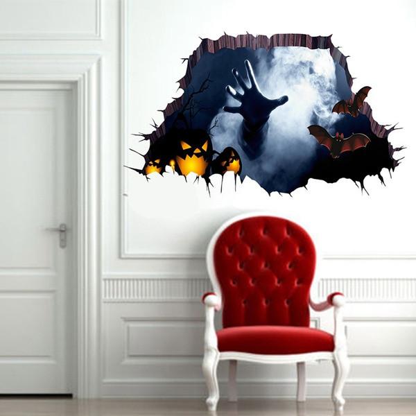 Horror Claw Halloween Sticker Scary Wall Decal Selfadhesive Pvc Decor Halloween
