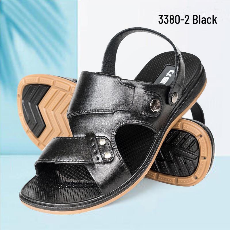 Shanghai Warrior Men's Thick-Soled Non-Slip Outdoor Sandals - Summer-Ready, Wear-Resistant, and Soft-Soled for Middle-Aged Dads.