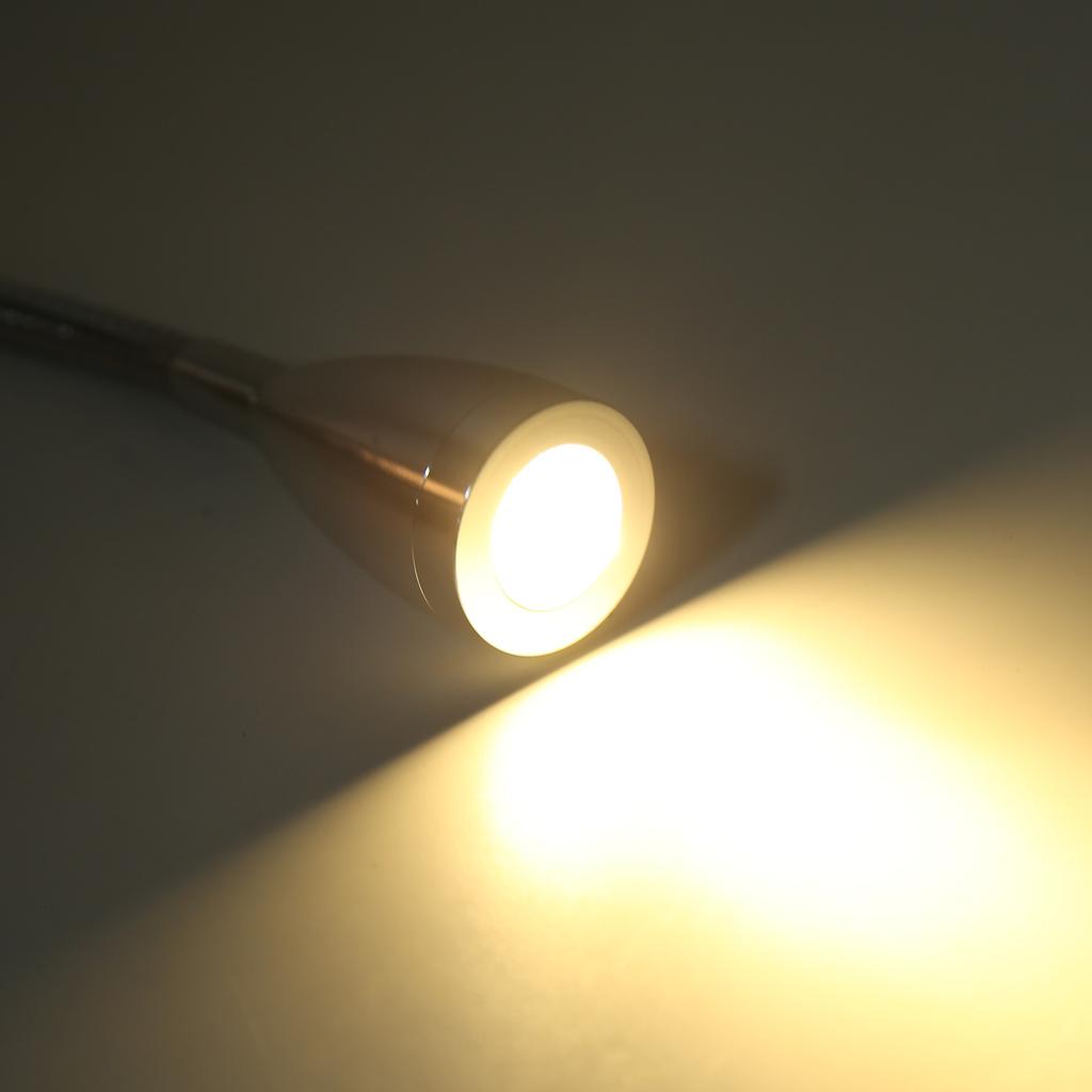 RV Rding Light Flexible Neck 3 Color Light 1224V 3W USB Rechargable   for Yachts Boats