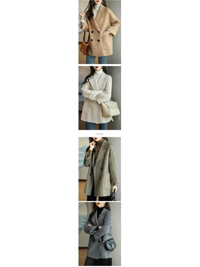 2025 Spring/Autumn Korean Style Loose Slimming Casual Women's Woolen Coat