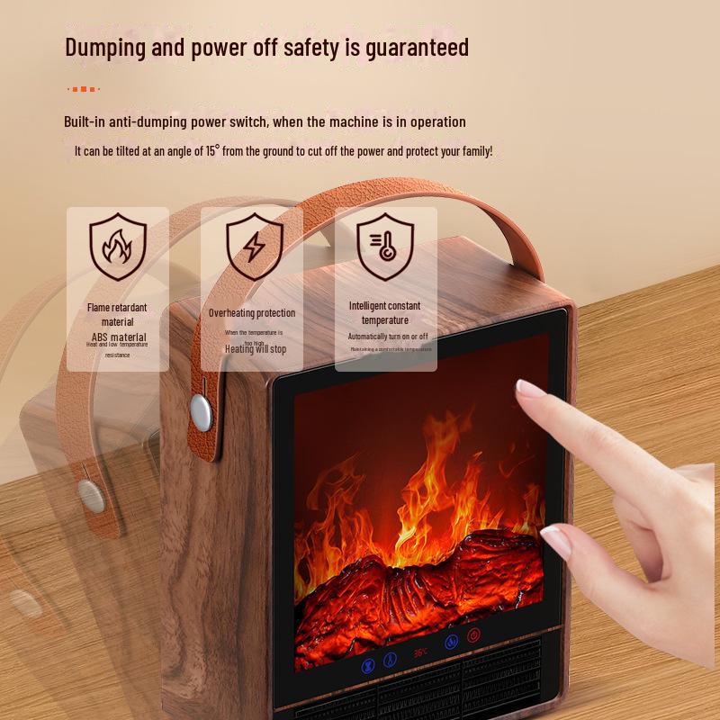 Camel Electric Flame Simulation Portable Desktop Heater