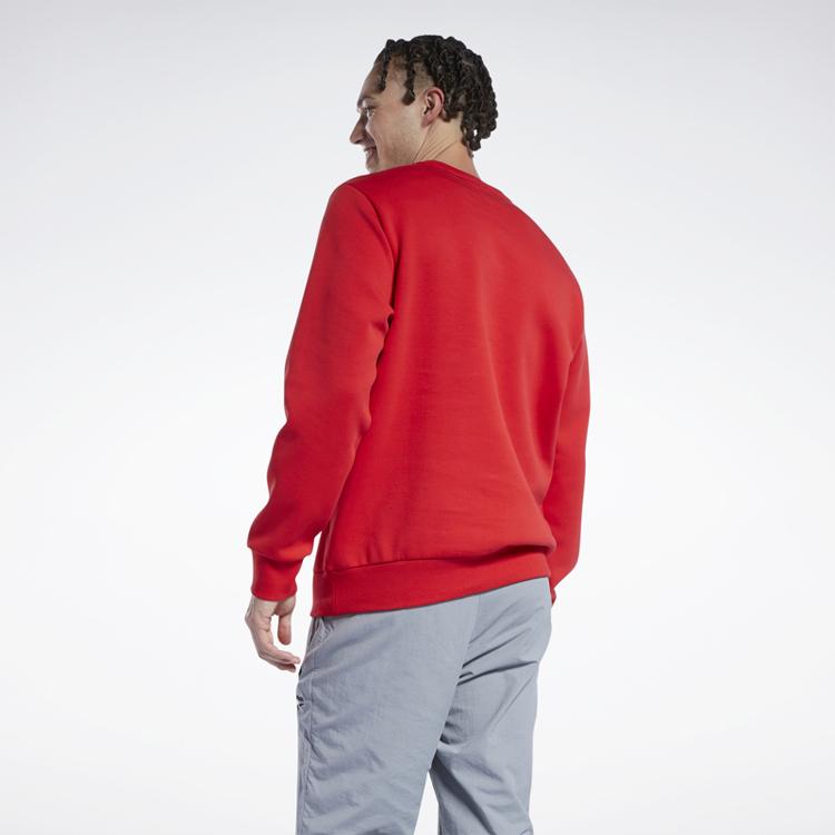 Reebok Men's Classic Crew Neck Sweatshirt 'Red' HF8535