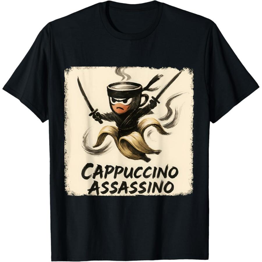Cappuccino Assassino - Italian Brainrot Meme T-Shirt S