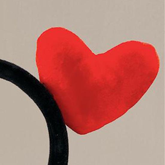 Fascia per capelli Decorazione Cuore Rosso Leggera Elastica Cerchietto per Capelli Fascia per Capelli San Valentino Donna Accessorio Versatile per Capelli