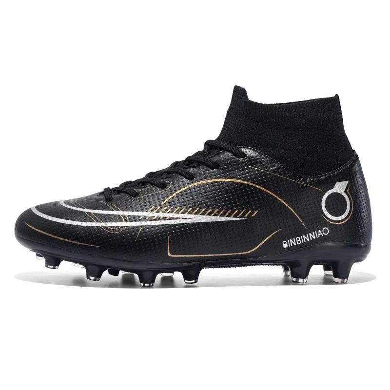 Men Soccer Shoes TF/FG High/Low Ankle Football Boots Male Outdoor Non-slip Grass Multicolor Training Match Sneakers Size 35-45
