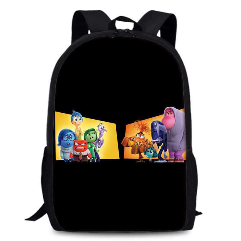 Spacious Inside Out 2 Backpack Durable Oxford Fabric 15 Inch School Bag Unisex