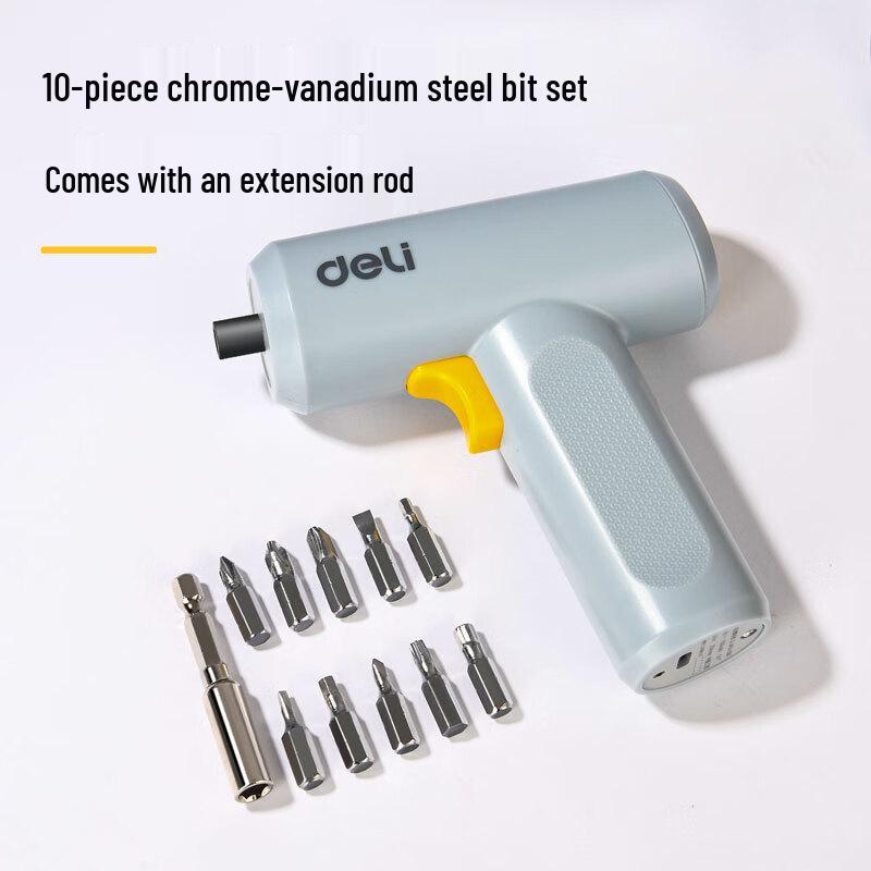 Deli Cordless Electric Screwdriver & Drill Set CN Plug (adapter Included)