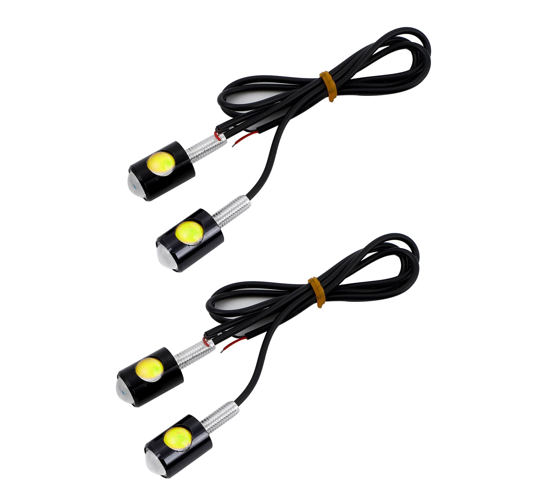 

Partools Mini Turn Signals, White, Set of 4, 12 V, Motorcycle, LED, General Purpose белый