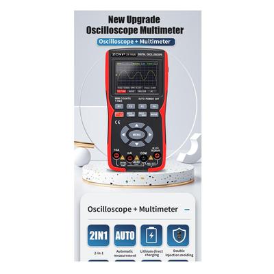 ZOYI ZT702S Digital Multimeter Auto True RMS Tranistor Probe Multimetro Meter 48M/S 10MHZ PC Waveform Data Storage Oscilloscop