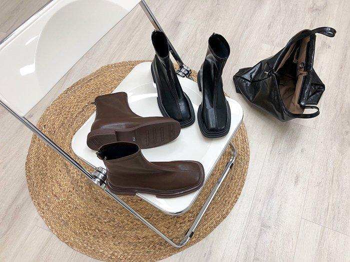 Modă Femei Cizme de Toamnă Cizme Glezna Impermeabile Pantofi cu Platformă Femeie Tendință 2025 Pantofi din Piele Moale Cizme Stil Britanic cu Toc Gros