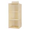 Cotton Linen Hanging Wardrobe Organizer with Multi-Layer Drawers for Clothes and Underwear