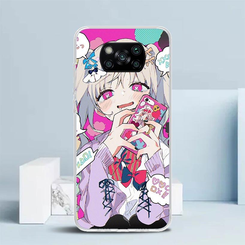 Cute Anime Girl INS Phone Case For Xiaomi Poco F7 Ultra X5 X6 X7 Pro M7 Redmi 15C 15 13C 13 12C 12 10C 10 10A 9 9C 9A 9T Cover P