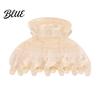 Broken Hair Grip Clip Shark Claw for Women Non-Slip Acrylic with Fine Teeth Matte Compact Shell Texture Back Head Half-Tied And Bangs Accessory