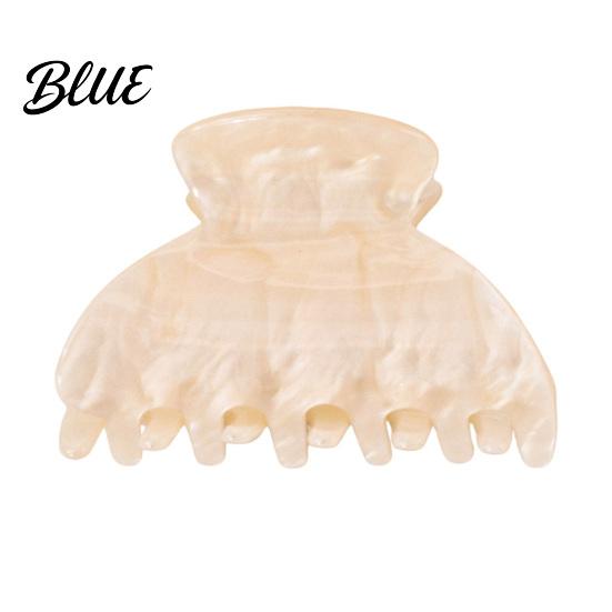 Broken Hair Grip Clip Shark Claw for Women Non-Slip Acrylic with Fine Teeth Matte Compact Shell Texture Back Head Half-Tied And Bangs Accessory