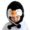 Penguin Hat Penguin Earflap Ski Hat Hooded Hat Fleece Earflap Beanie Bomber Hat Plush Trapper Hat Winter Animal Earflap