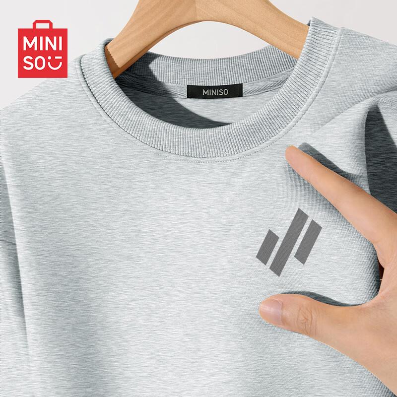 

MINISO Men s Loose Fit Round Neck Sweatshirt 2XL