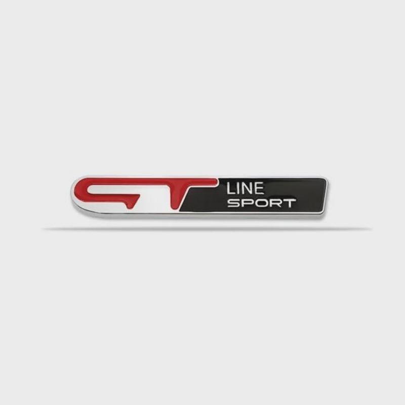 3D Metal GT LINE SPORT Logo Car Rear Trunk Fender Emblem Badge Sticker
