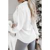 Tooxika New Women's Long-sleeved Tops With Lapel Buttons And Lace Stitching Shirts For Women