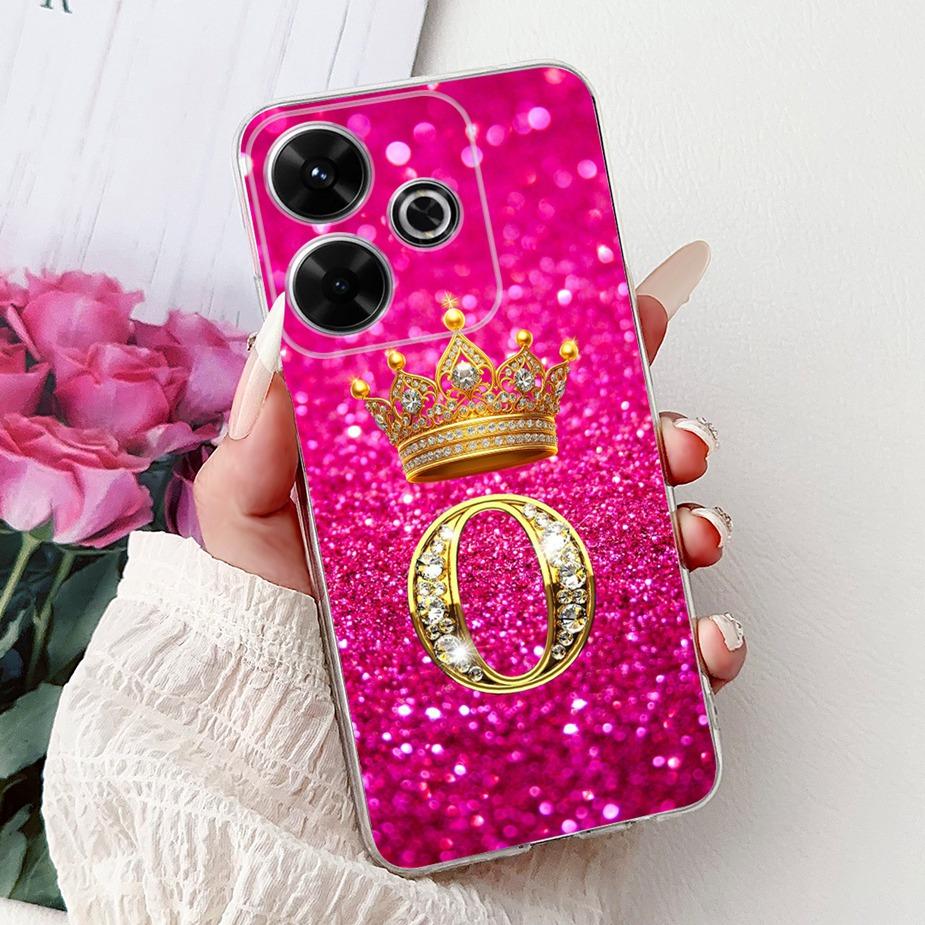 For Xiaomi Redmi 13 Case New Letters Cover 6.79'' Clear Silicone Soft TPU Phone Case For Xiaomi Redmi 13 Redmi13 Back Cover Bags