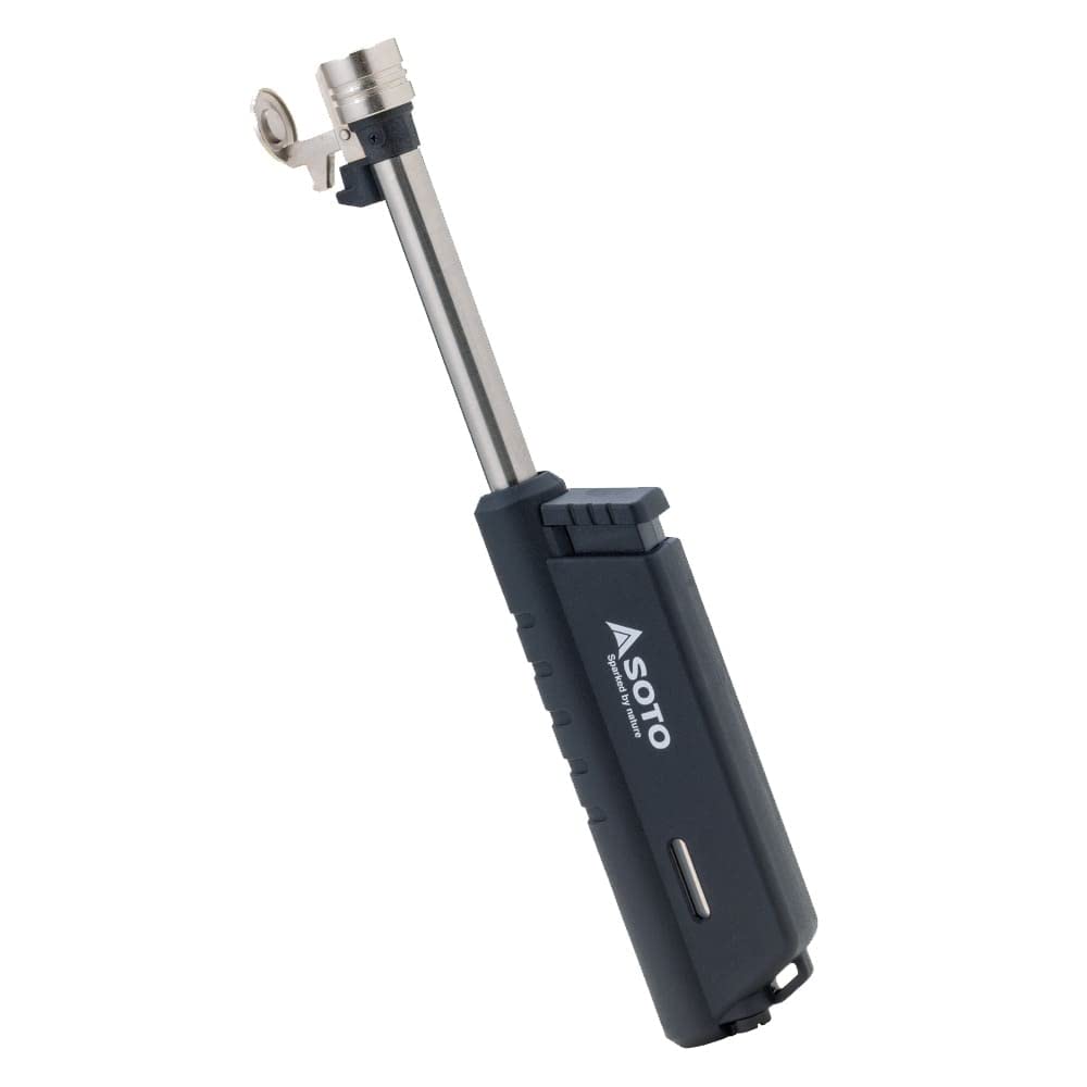 

SOTO ST-487 Slide Gas Torch, a compact, powerful, wind-resistant, rechargeable gas burner made in Japan. Ideal for everyday use, hiking, and camping.