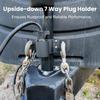 Trailer Towing Chain Organizer with 7 Way Plug Holder, Heavy Duty RV Tongue Jack Accessories Fit for 2  and 2 ¼