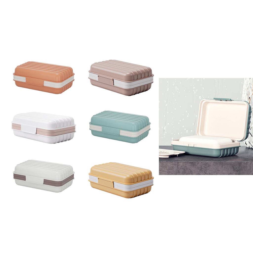 Travel Soap Container Portable Soap Holder with Lid Soap Case for Camping Gym Plastic Soap Box Bathroom Accessories