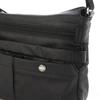 Labagagerie Monogram Square Nylon Shoulder Bag, SS Size, B004604, Black (10)