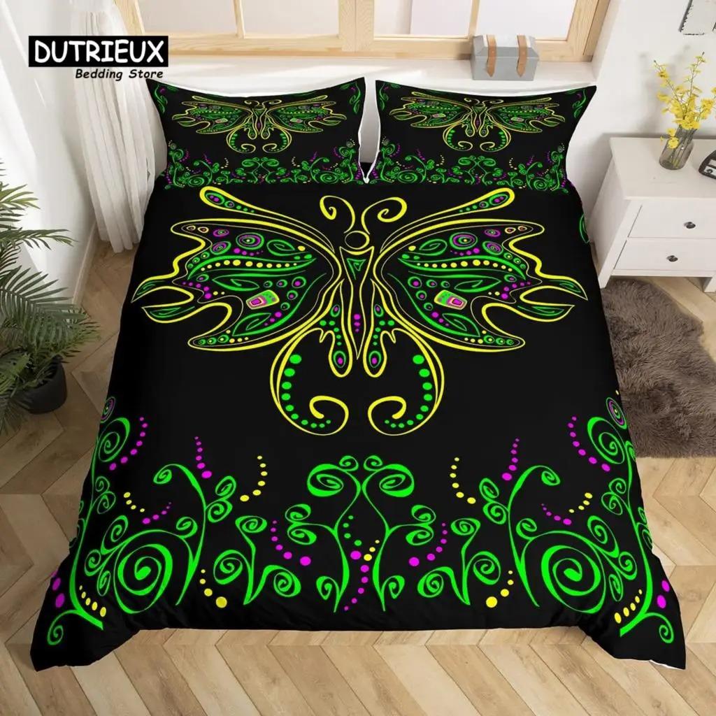 Bohemian Mandala Duvet Cover Set 3pcs Soft Comfortable Breathable Bedding For Bedroom Decor