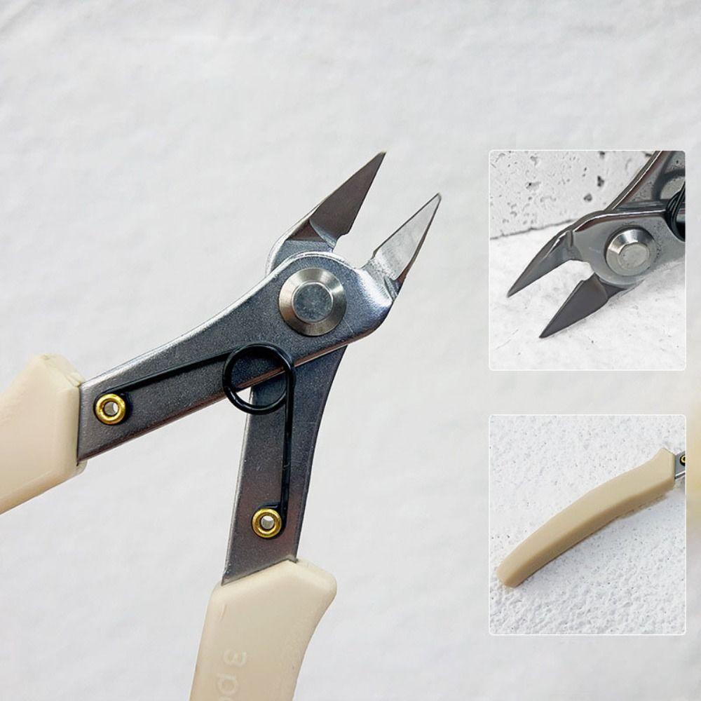 Pointed Nose Professional Nail Clipper Flat Nose Zircon Jewelry Cutting Machine  Manicure