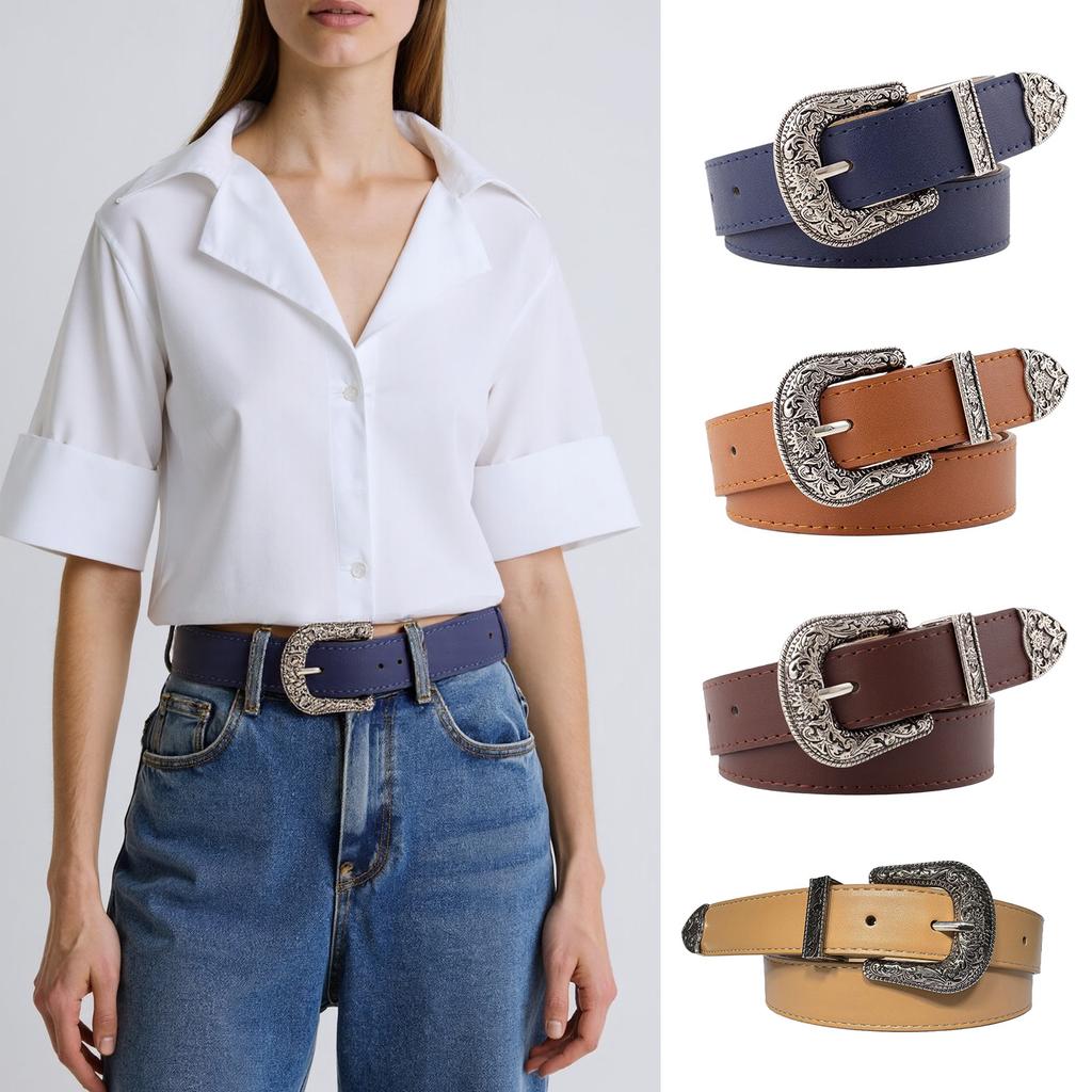 Unique Waist Belt Leopard Print Chain for Cowboy Cowgirl Stylish Hot Buckle Retro Hot Buckle Waist Chain Belt