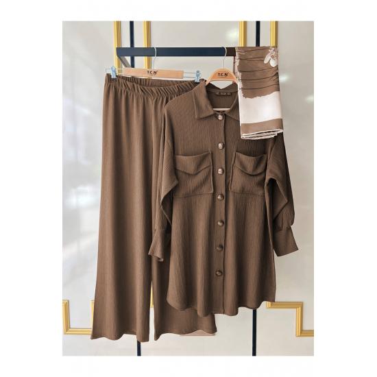 Costume Pantaloni Costum Hijab Dublu Buzunar