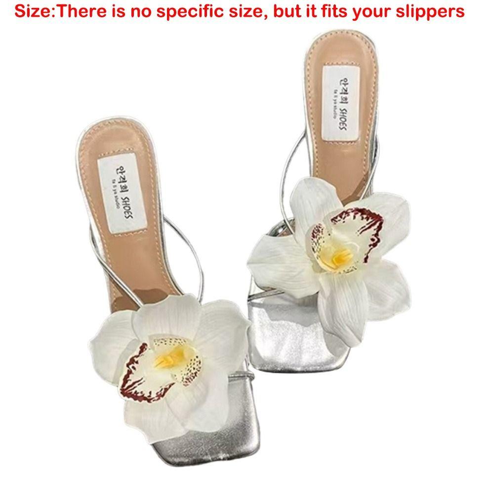 1 Ζευγάρι Προσομοίωση Πολύχρωμα Ταϊλανδέζικο Νεραϊδικό Λουλούδι Πόρπες Παπουτσιών Προσωποποιημένο Σχέδιο Πορσελάνη Προσομοίωση Πόρπες Διακόσμηση