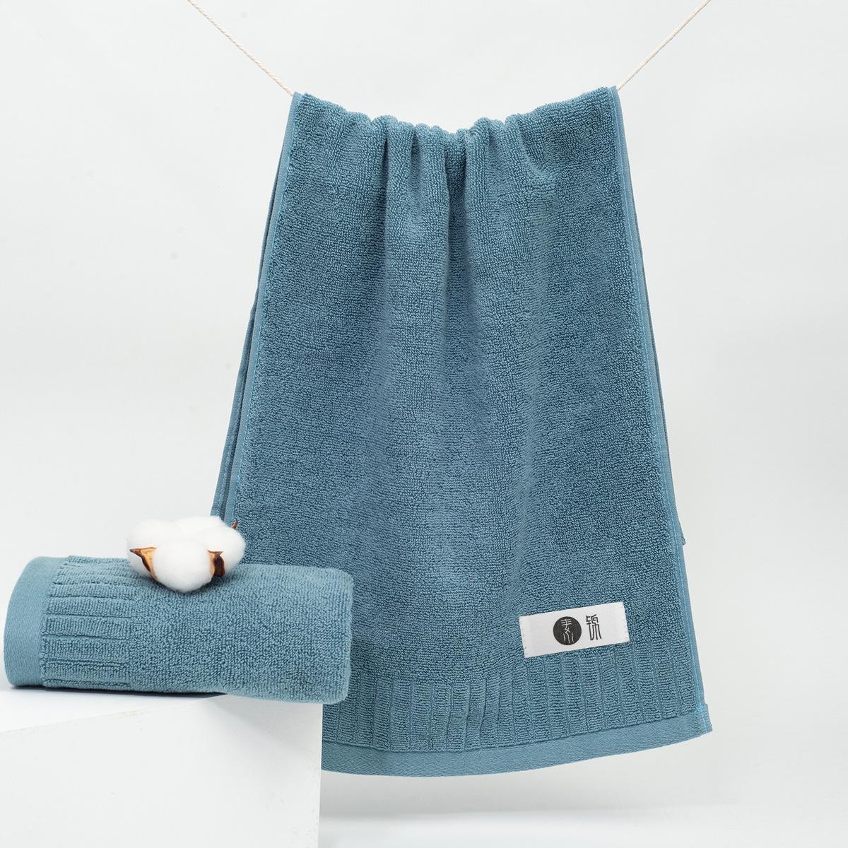 

Полотенце для пианино, утолщенное абсорбирующее бытовое хлопковое полотенце, хлопковое полотенце с вышивкой 34*74 темно-синий