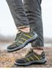 Men's Steel Toe Low-Top Safety Shoes: Anti-Smash, Anti-Puncture, Breathable, Wear-Resistant for Construction Sites.