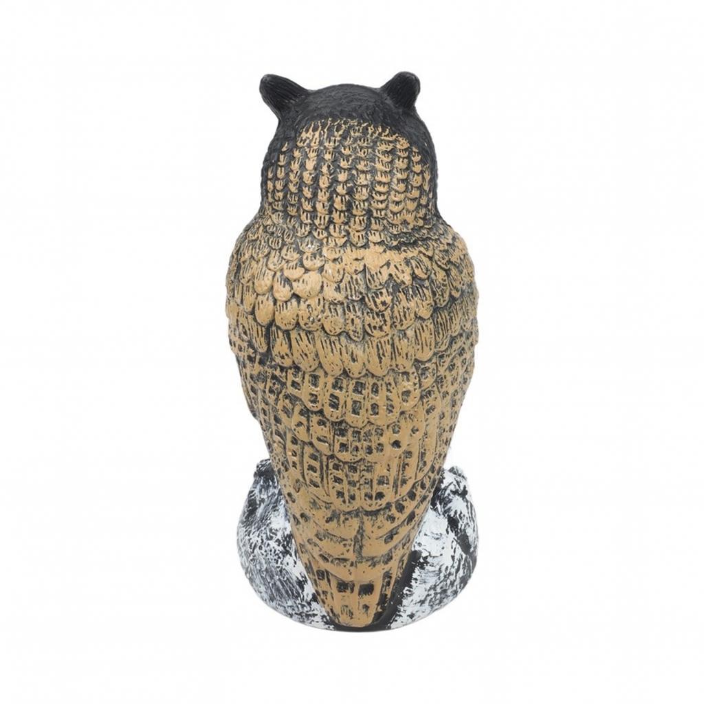 Owl Bird For Sculpture for Outdoor Garden Balcony Porch 24.38x11.94cm