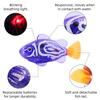 Interactive Robot Fish Toys For Cat/Dog,Activated Swimming In Water With Led Light,Swimming Bath Plastic Fish Toy Gift