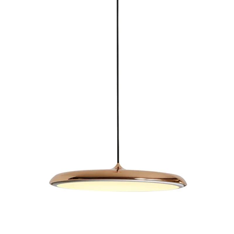 Nordic Hanging Lamp gold/copper color pendant light Lampshade Luminaire LED Bedroom/Kitchen island/shop window Home Lighting