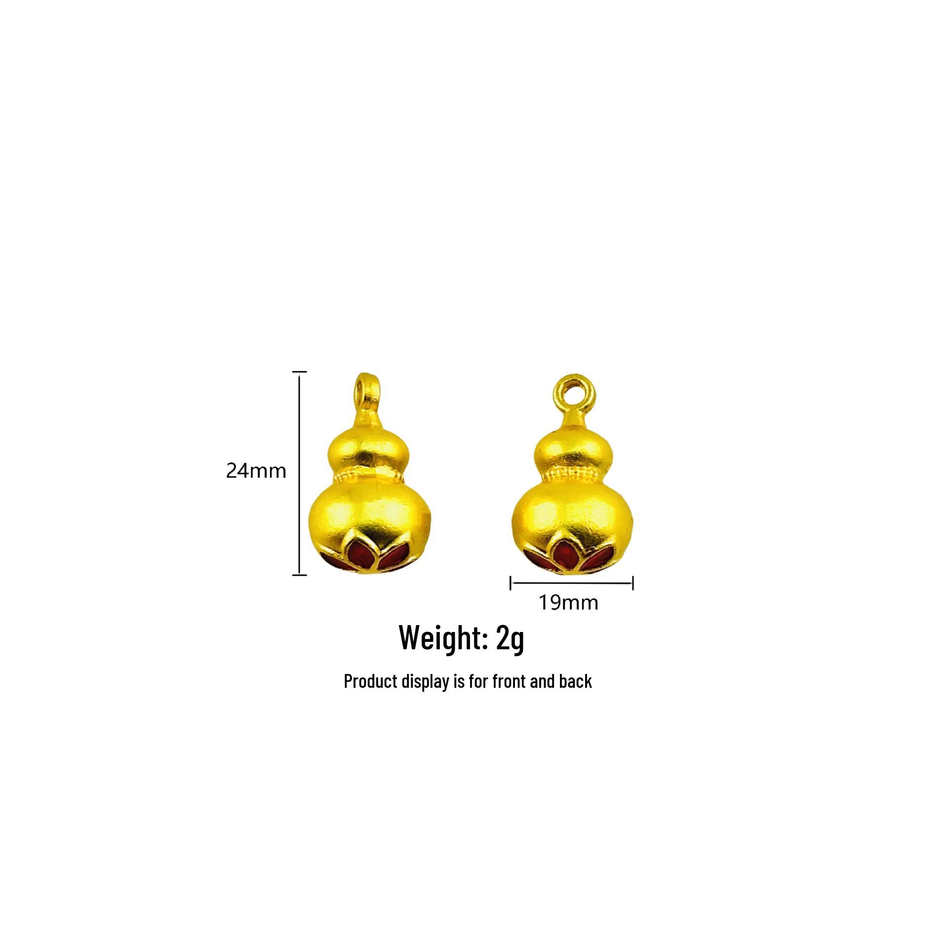 Alloy Jewelry: Lotus Base Gourd Pendant for DIY Charm Necklace