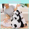 Transforming Panda Flip Into Raccoon Plush Toy Cute Fun Double Sided Gift Kids