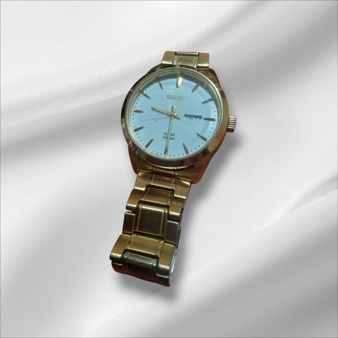

[Б/У] Часы Seiko Solar Золотые V158-0AS0