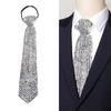 Glänzende Kristall-Krawatte für Party, frei zu knoten, Halsketten-Krawatte, verstellbare Krawatte, formelle Event-Krawatte für Nachtclub, Musikfestival
